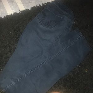 navy blue hollister pants size 00
